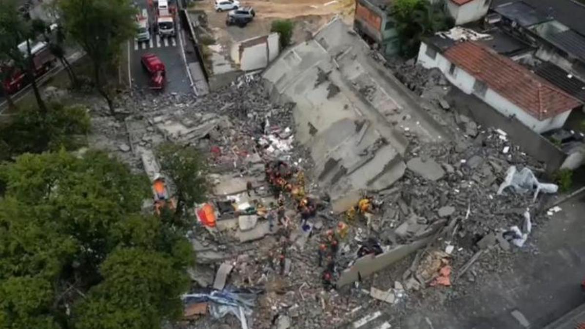 EDIFICIO SAO PAULO | Varias personas muertas tras el colapso de un edificio en construcción en São Paulo
