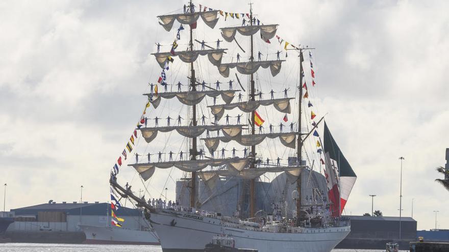 Así fue el paso del 'Cuauhtémoc' por Las Palmas de Gran Canaria en 2019