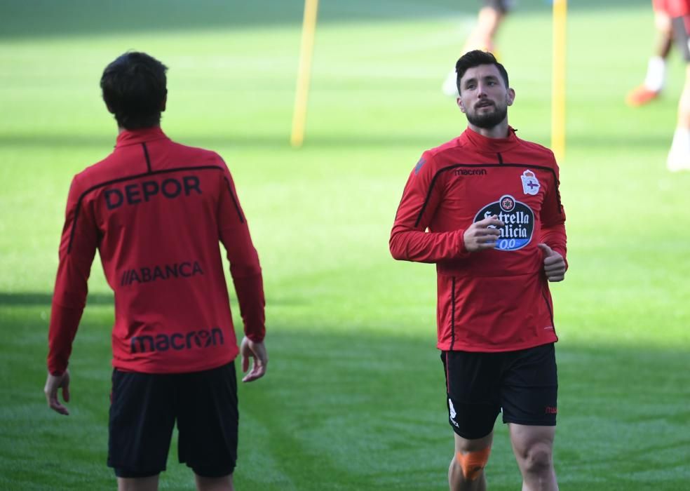 El Dépor entrena a Riazor antes de recibir al Reus