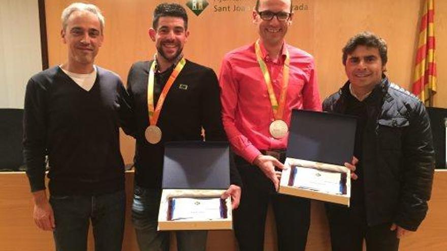 L&#039;Ajuntament de Sant Joan rep el ciclista Ignasi Ávila