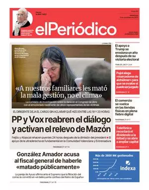 La portada de EL PERIÓDICO del 5 de noviembre de 2025