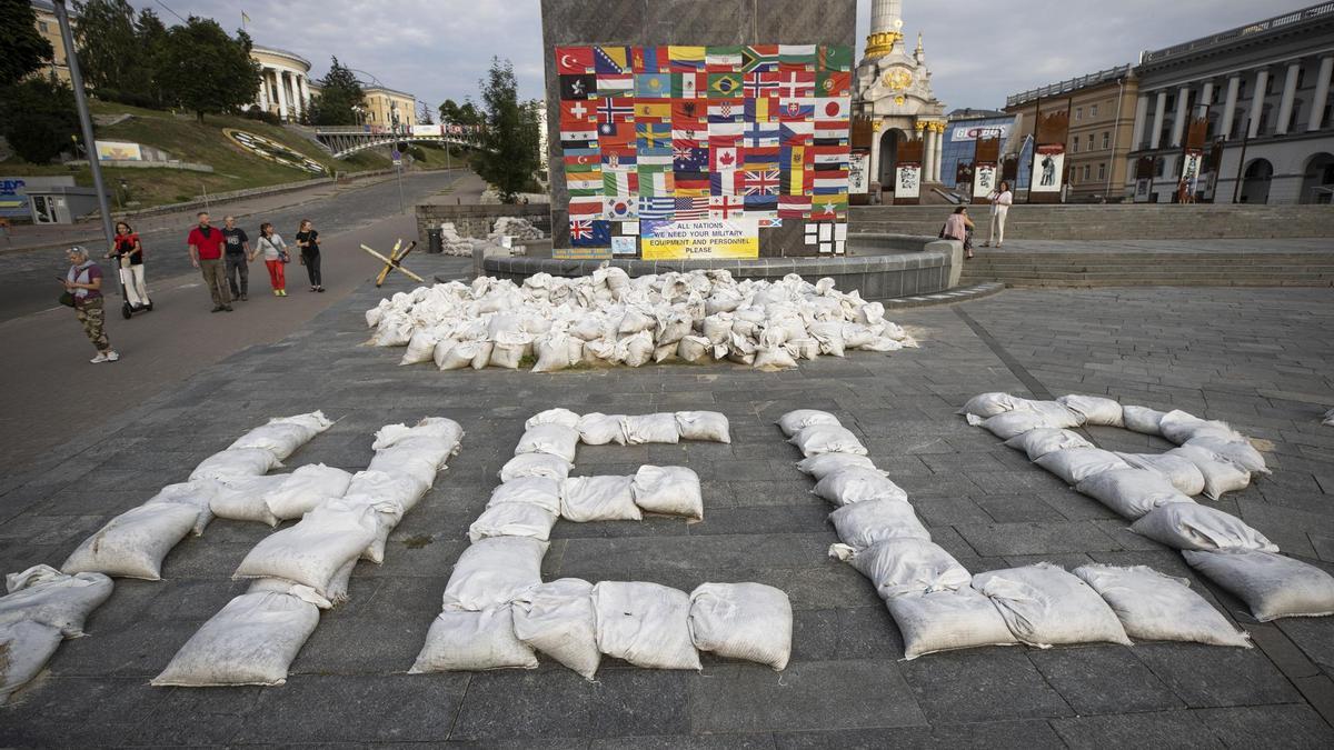 Vida diaria en Kiev en medio de la invasión rusa a Ucrania.