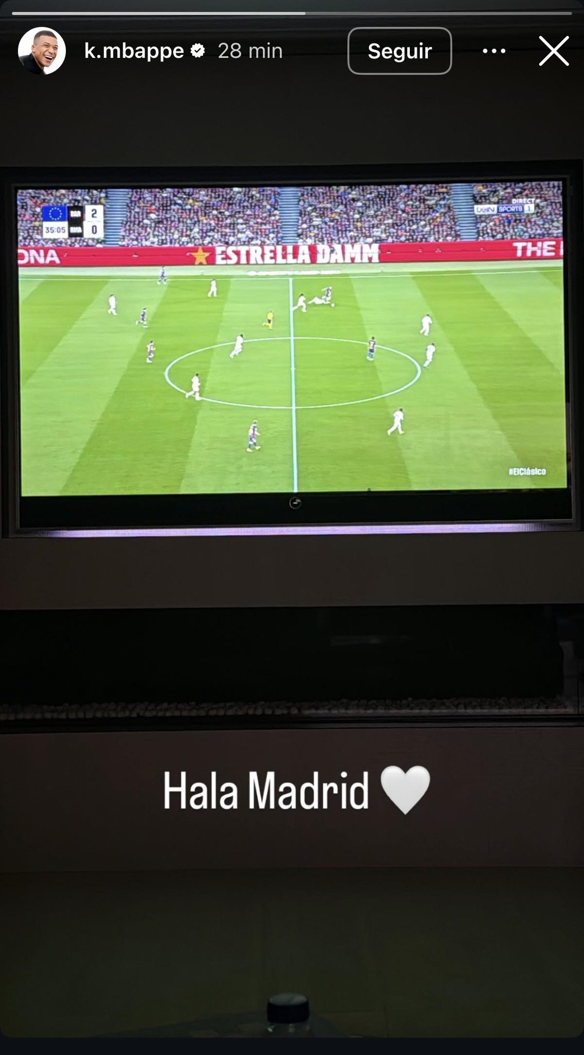 Mbappe en instagram