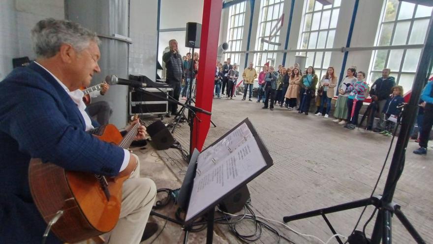 La exposición de Herminio en el Pozo Santa Bárbara, récord de visitas y de emoción