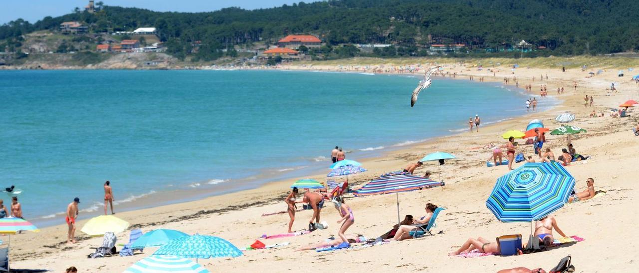 La playa grovense de A Lanzada, uno de los grandes reclamos de la localidad meca. |   //  NOÉ PARGA