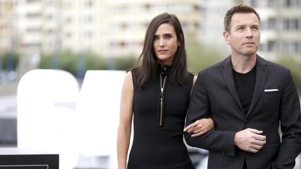 Ewan McGregor y Jennifer Connelly, en San Sebastián, donde presentan en la sección oficial a concurso 'Pastoral americana'.