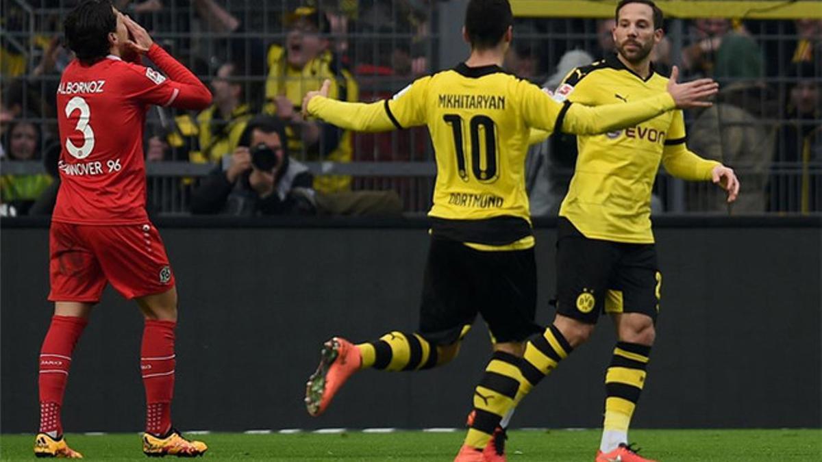 El Dortmund ganó al colista por la mínima