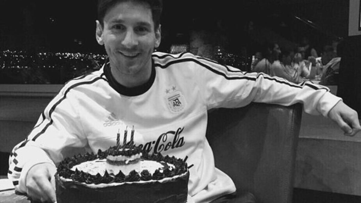 Messi celebró su cumpleaños con la selección argentina
