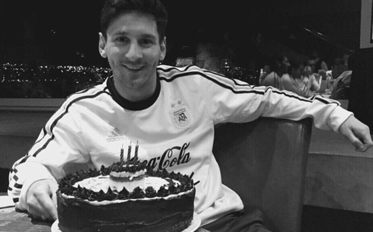 Messi celebró su cumpleaños con la selección argentina