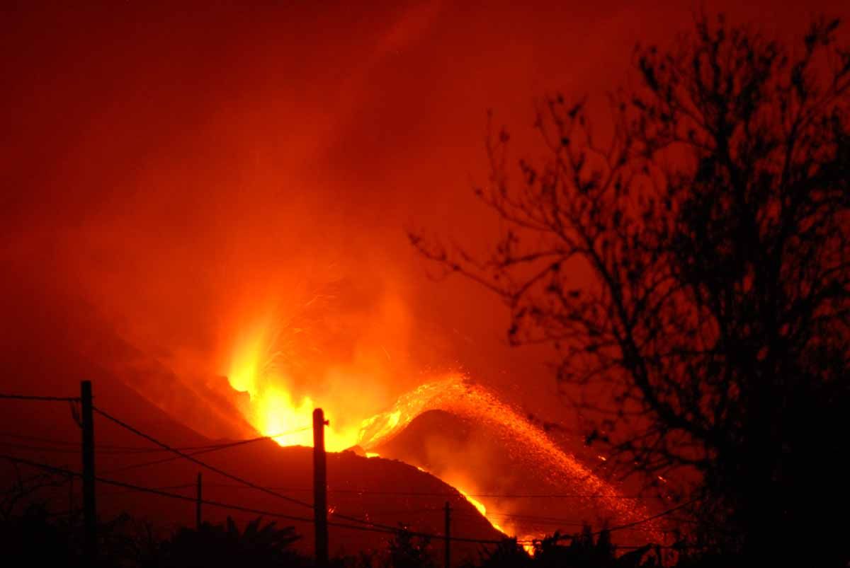 Imágenes del volcán de La palma