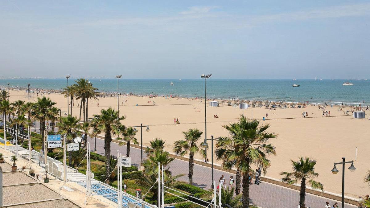 Playa de la Malvarrosa, en Valencia