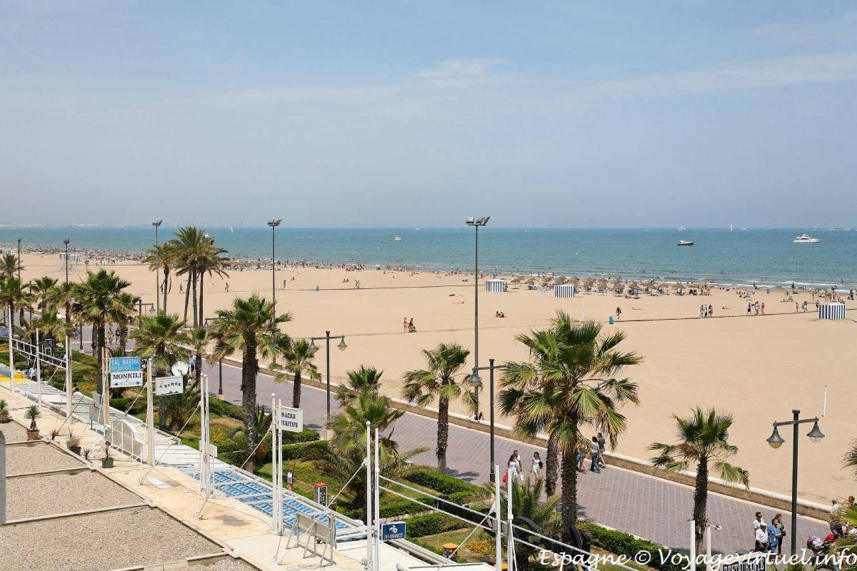 Playa de la Malvarrosa, en Valencia