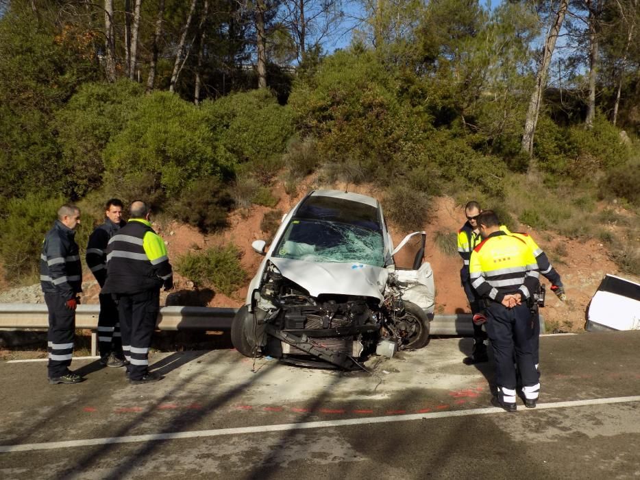 Accident mortal a Sant Salvador de Guardiola