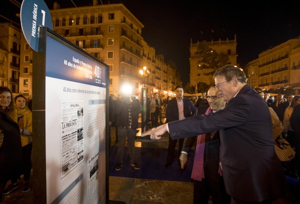 Inauguración de la exposición 'España y Prensa Ibérica: 40 años de historia democrática'