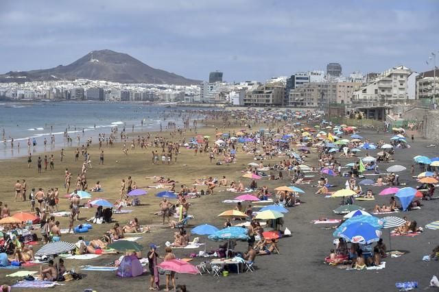 Día de playa en Las Canteras, agosto 2017