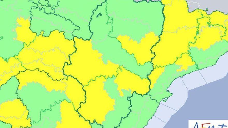 Aviso amarillo por temperaturas mínimas de hasta -8 grados, este martes, en varios puntos de Aragón