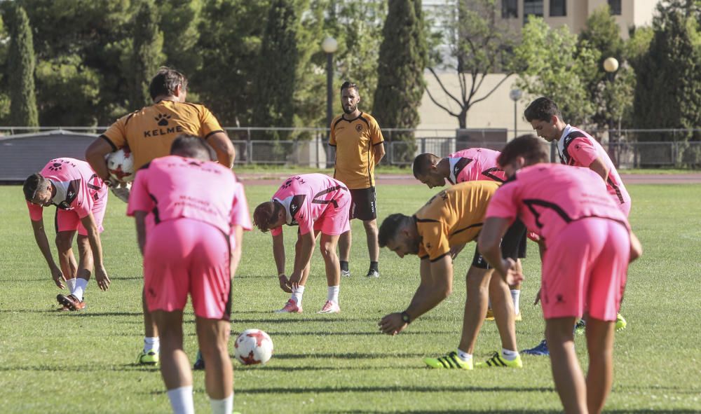 Primer entrenamiento de Lluís Planagumà