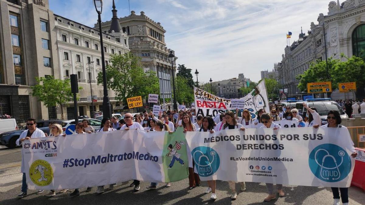 Huelga médicos de Madrid.