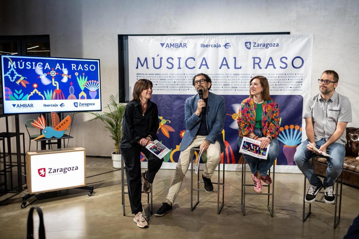 El ciclo Música al Raso se ha presentado este martes en el Espacio Ambar de Zaragoza.