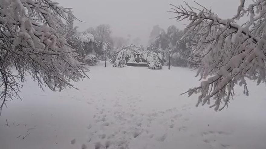 Borrasca Juliette en Mallorca | Vídeo de la nieve en el monasterio de Lluc