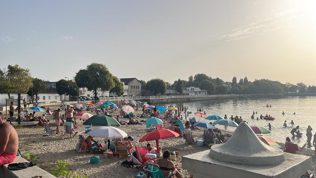 La playa de Vilaxoán, a las siete de esta tarde.