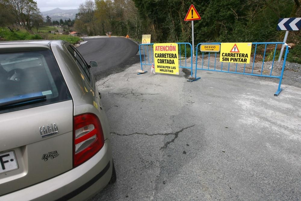 Polémica por las obras en la carretera que une Liñares y Valboa