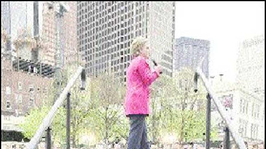 Hillary Clinton, durante un acto electoral celebrado en Pittsburgh (Pensilvania).