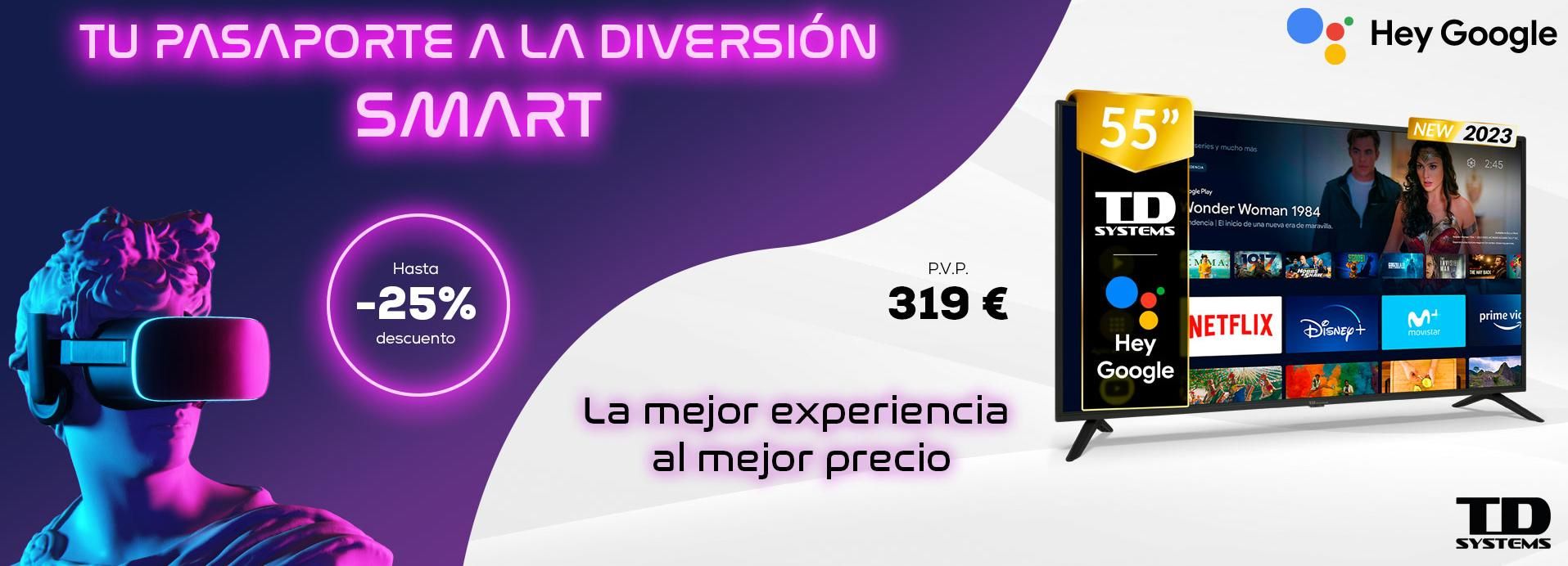 Descubre en TD Systems su 55” a un precio increíble por solo 319€. ¡Es hora de un cambio épico hacia la grandeza!