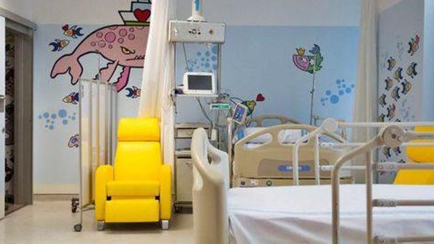 Sala de Pediatría en el servicio de Urgencias del Hospital Can Misses.