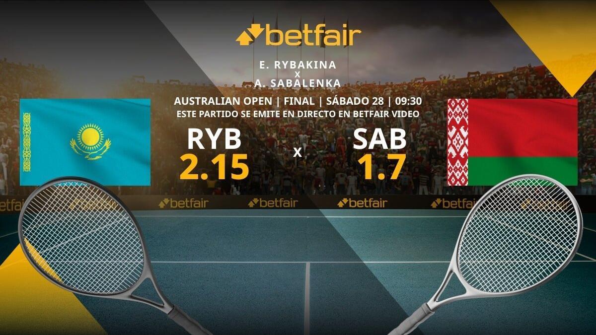 Elena Rybakina vs. Aryna Sabalenka: horario, TV, estadísticas y pronósticos Abierto de Australia