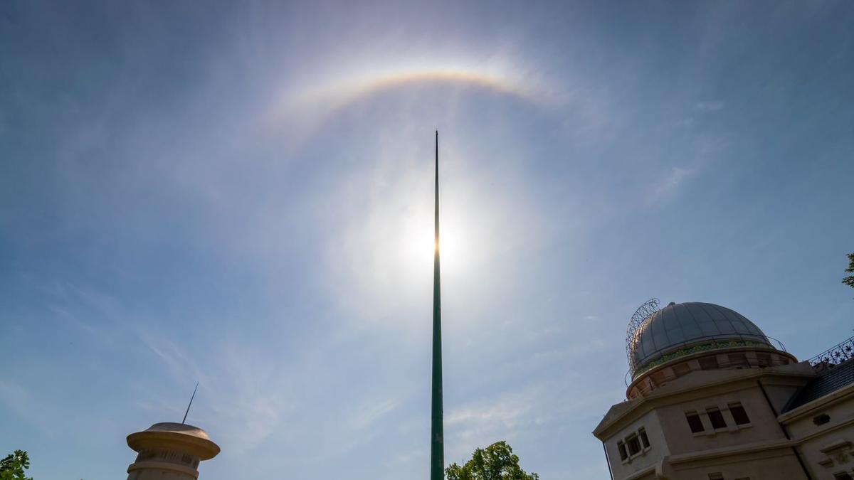 Halo solar en Barcelona