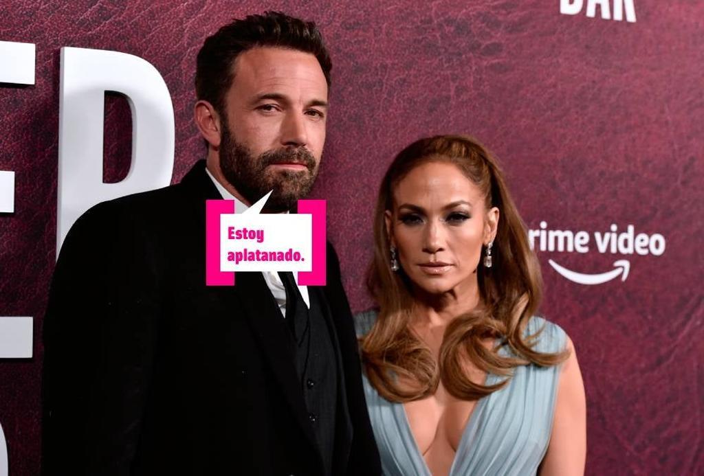Ben Affleck y Jennifer Lopez en un photocall
