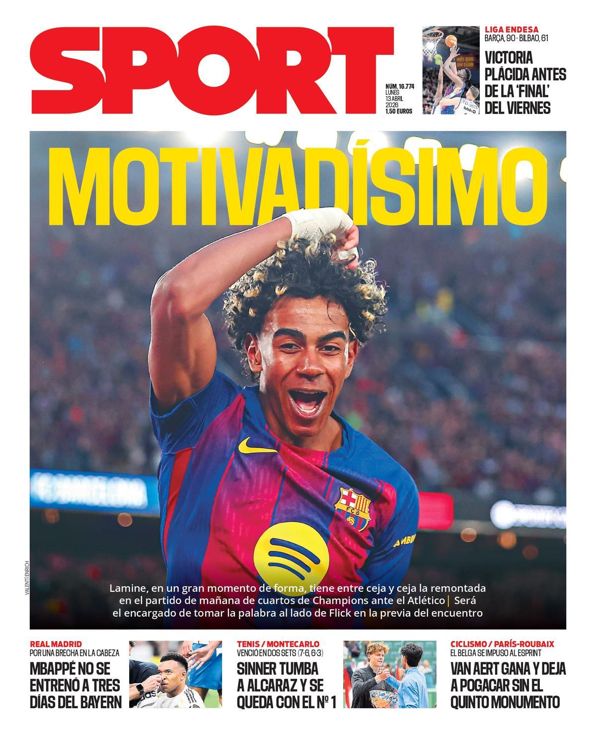 La portada SPORT de este lunes