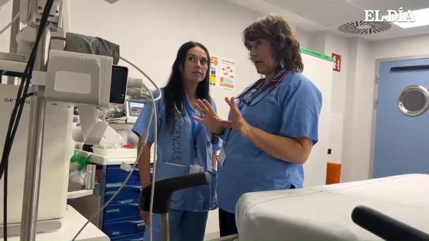 Una de las primeras residentes de Urgencias de Canarias inicia su etapa en La Candelaria junto a su tutora