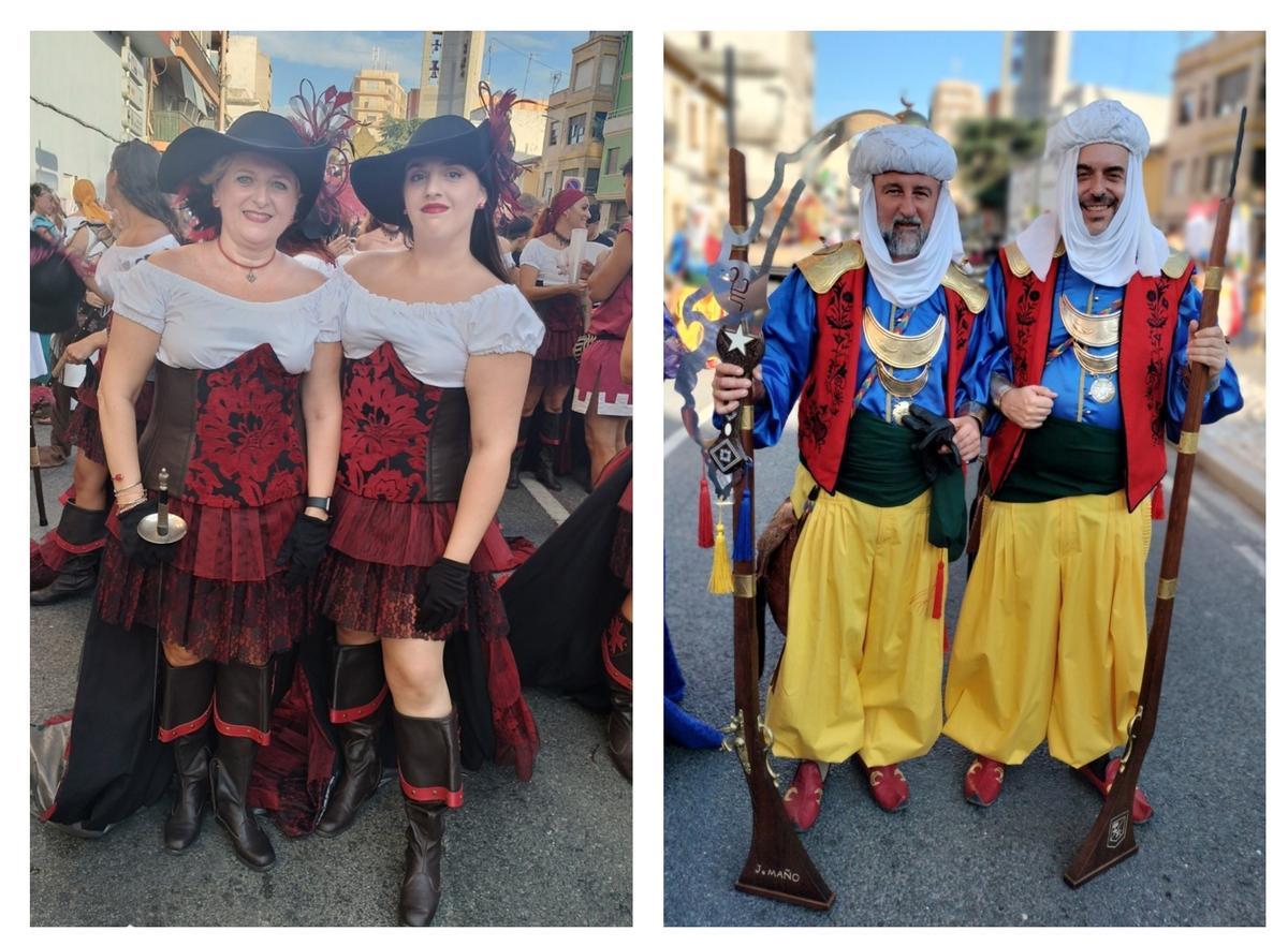 Rosana Llopis y Andrea García, y a la derecha José Mañó y Miguel Mengual.