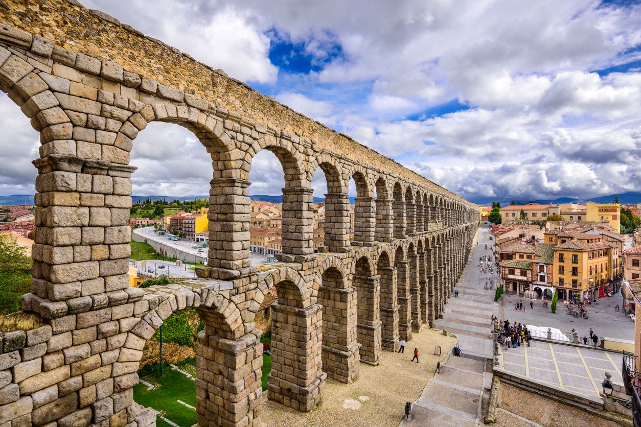 Imagen del acueducto de Segovia.