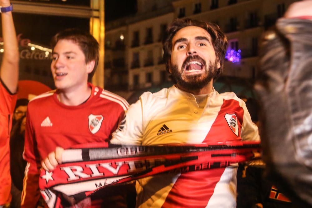 La afición de River celebra su victoria