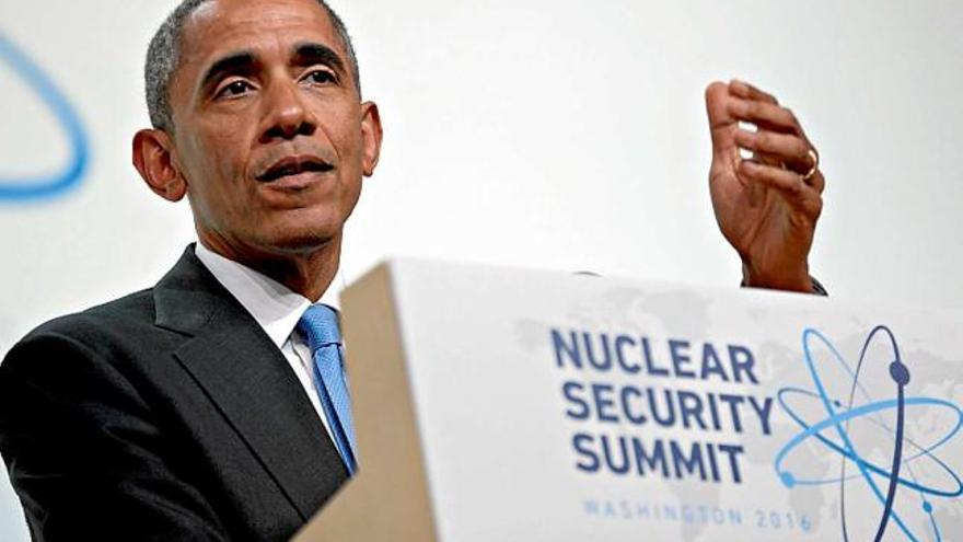 Barack Obama a la Cimera de Seguretat Nuclear de Washington