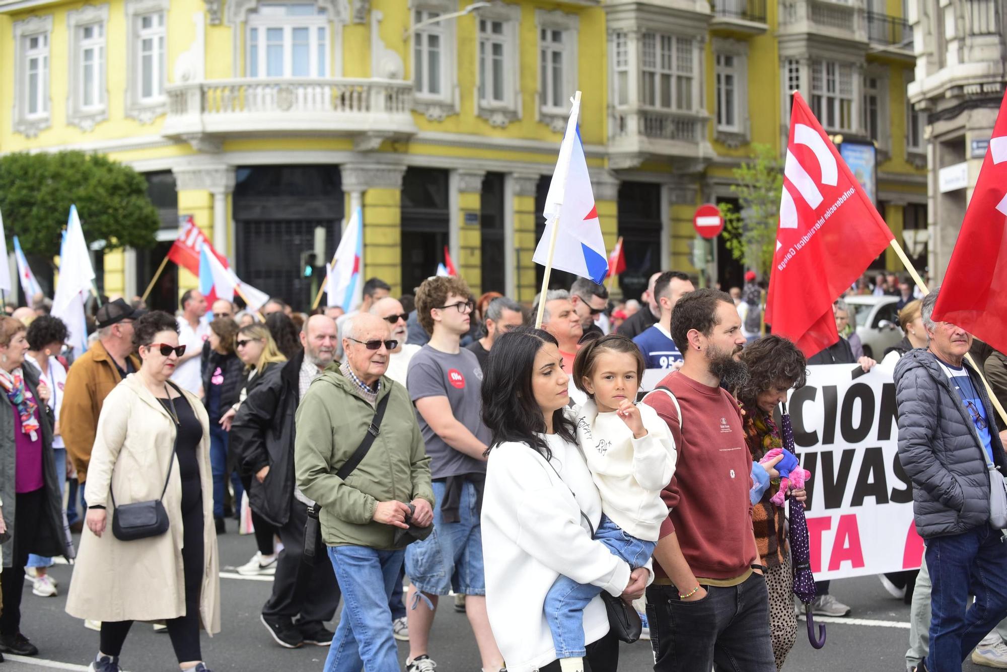 1 de mayo en A Coruña: manifestación de CIG