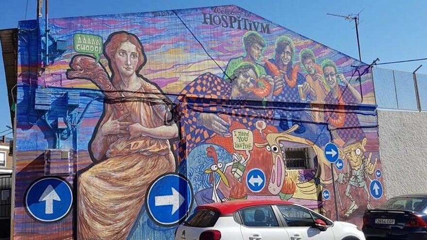 Un mural en la Concepción indigna a un sector de la Iglesia