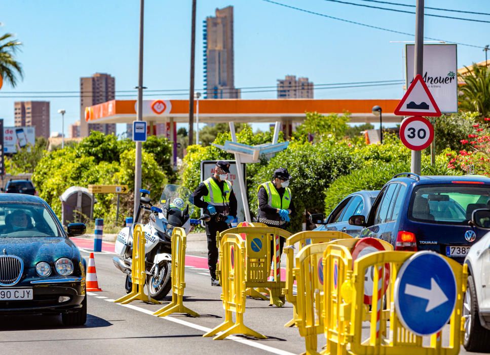 Benidorm refuerza los controles este puente para evitar desplazamientos a segundas residencias