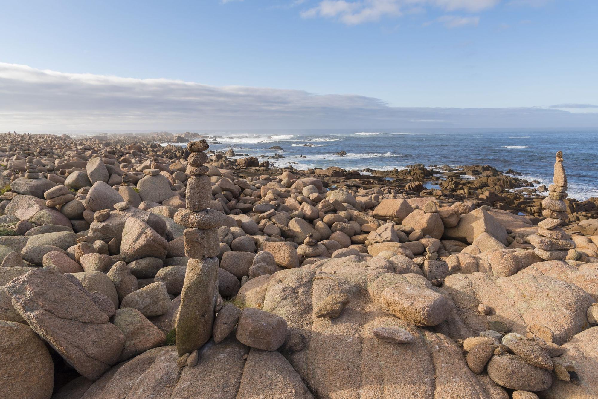 La costa del Cementerio de los Ingleses en Camariñas