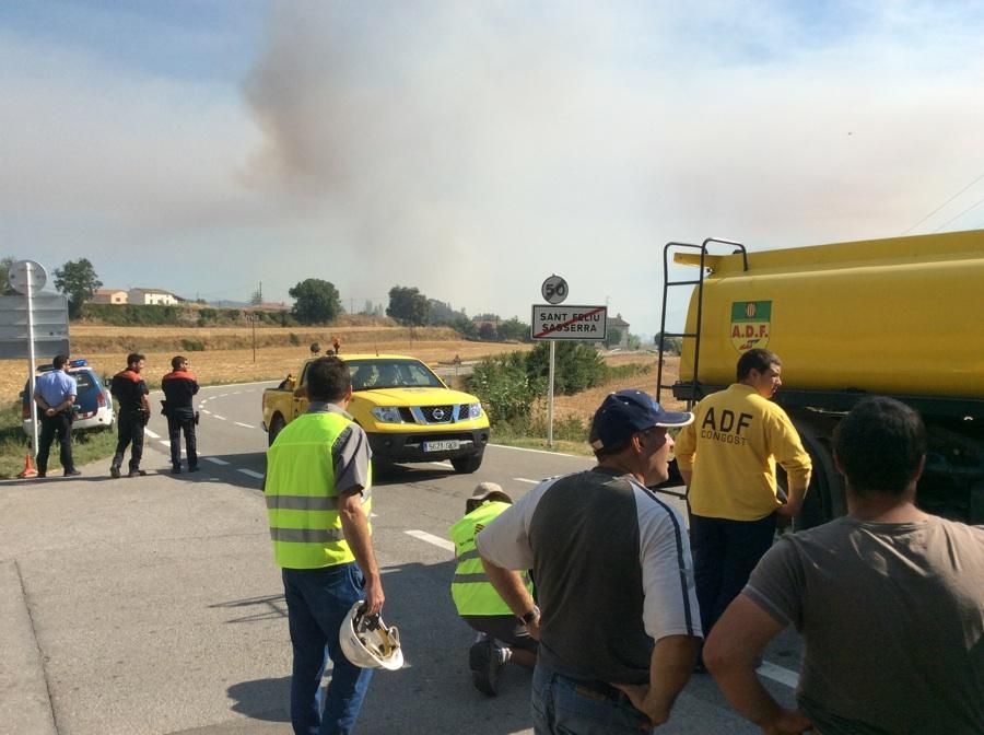 Incendi forestal a Sant Feliu Sasserra