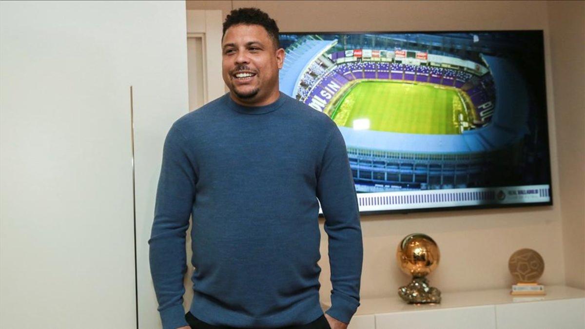 El presidente brasileño del Real Valladolid Club de Fútbol Ronaldo Nazario