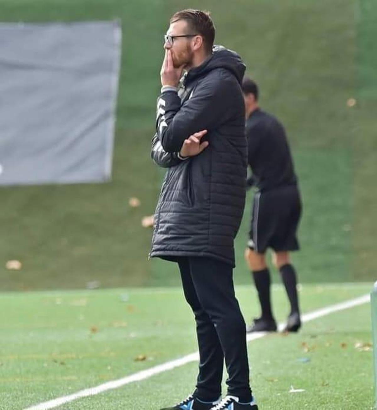 Cristian Aleza, durante su etapa como entrenador del Zaragoza CFF.