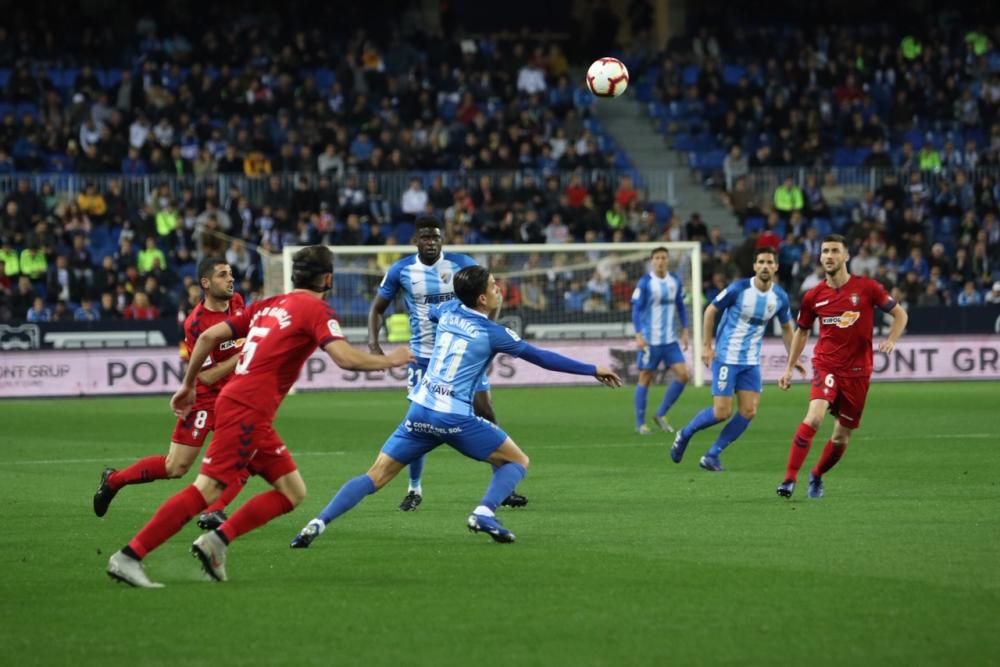 El Málaga se adelantó, perdonó y desapareció en una segunda mitad donde vio como el Osasuna remontaba para llevarse el choque