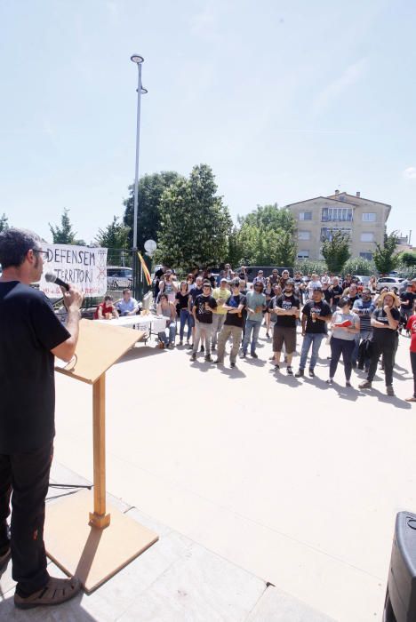 Acte de la CUP a Bordils en contra de la línia de la MAT