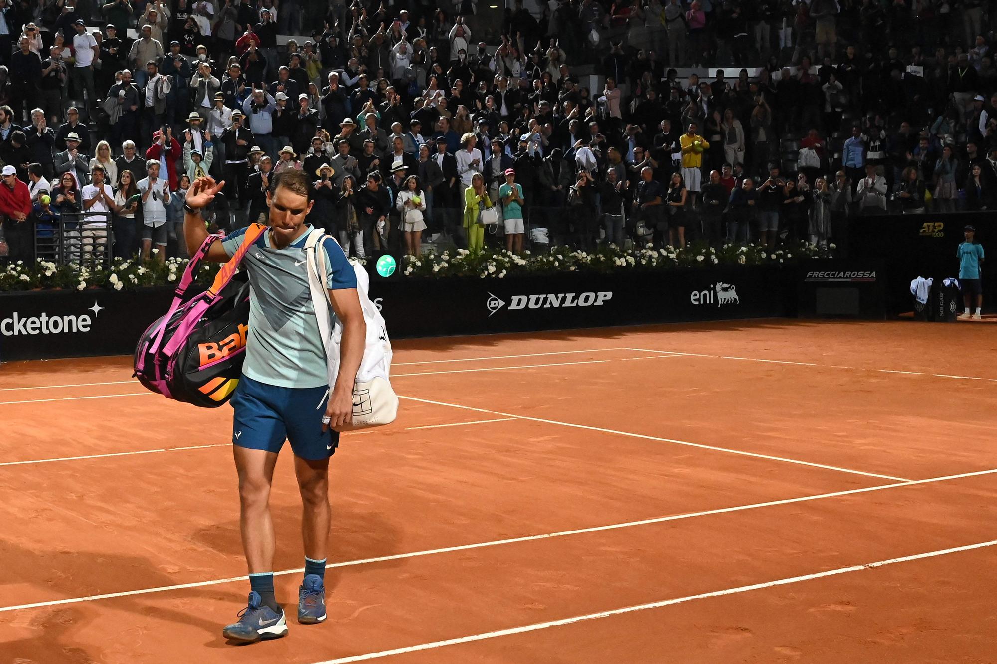 Nadal se despide de Roma tras caer en octavos