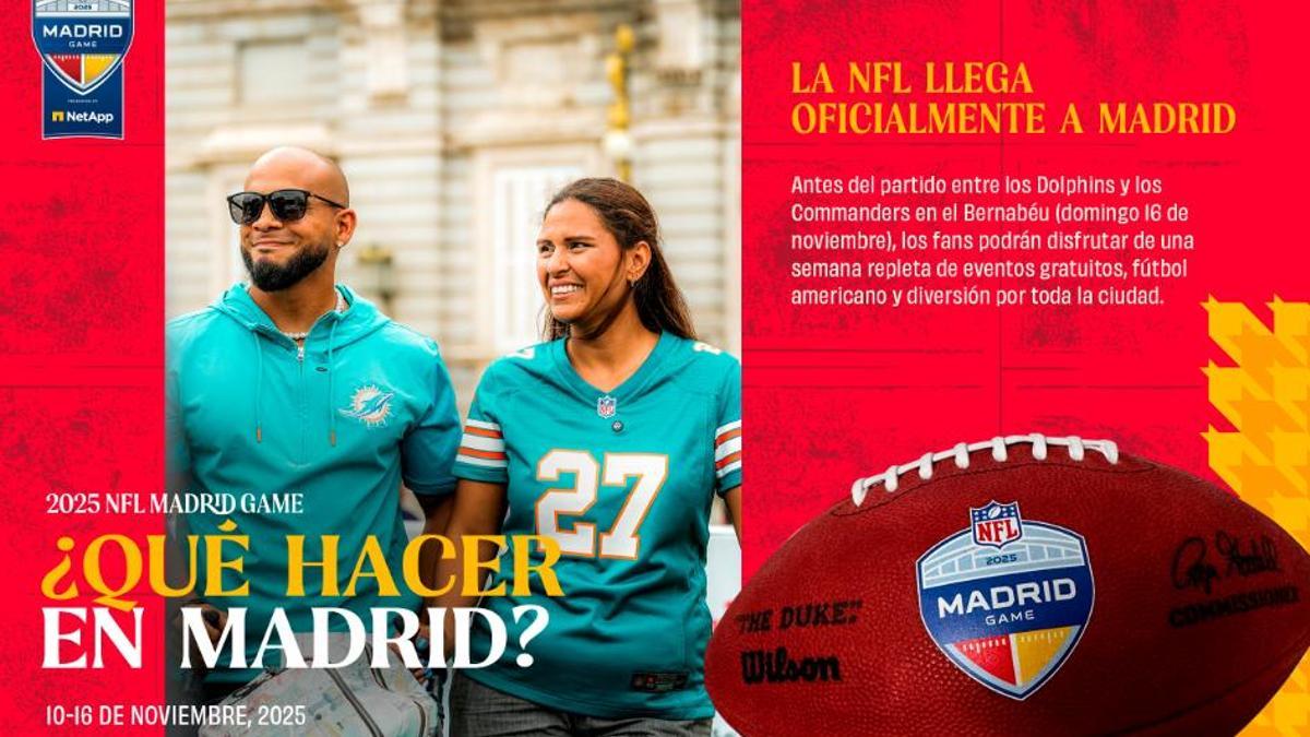 La NFL prepara una semana de actividades y experiencias únicas de cara al partido que se disputa en el Santiago Bernabéu.