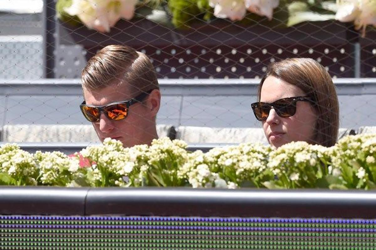 Toni Kroos en el Mutua Madrid Open de tenis